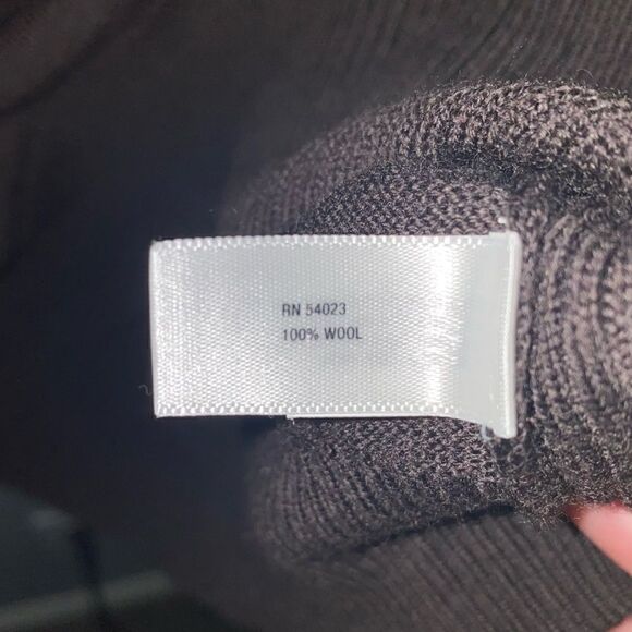 GAP Men's Brown Long Sleeve 100% Wool 1/4 Zip Sweater Extra Large XL - Picture 7 of 9